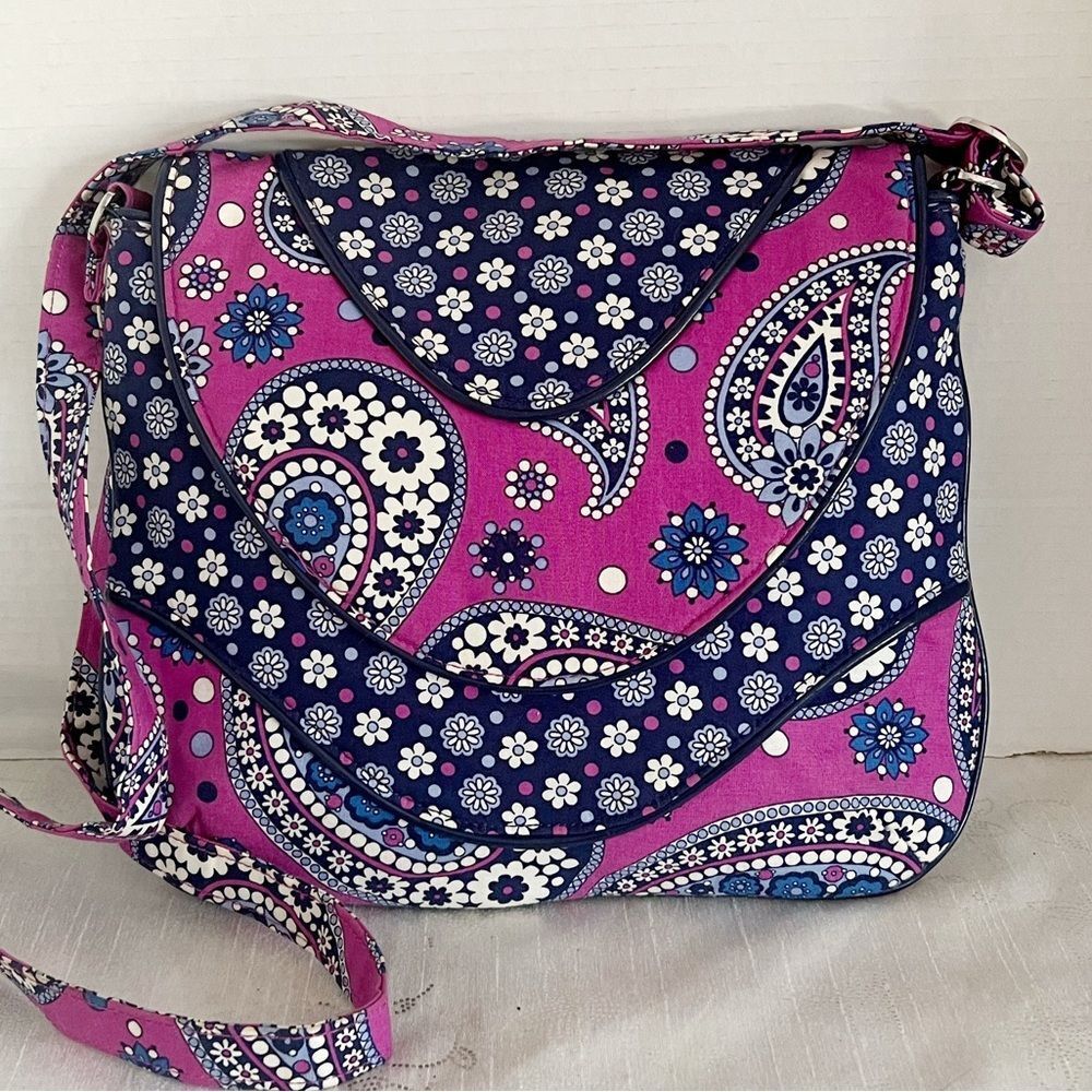 Vera Bradley Crossbody Purse in the retired "Boysenberry" pattern